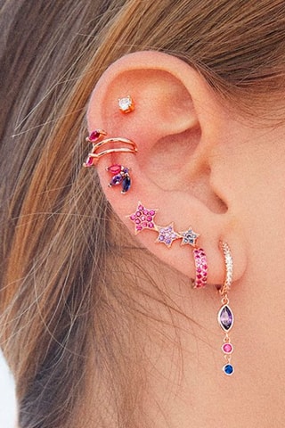 Argola Prata banhada a ouro rosa