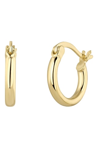 Argolas Prata banhada a ouro amarelo