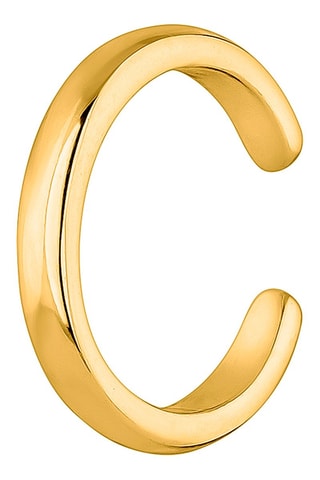 Earcuff Prata banhada a ouro amarelo