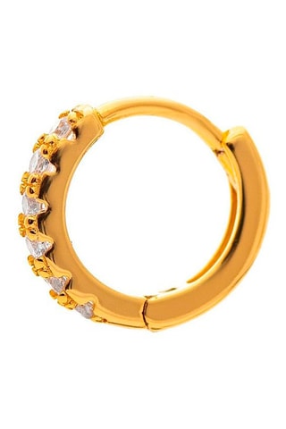 Argola Prata banhada a ouro amarelo - 1 cm