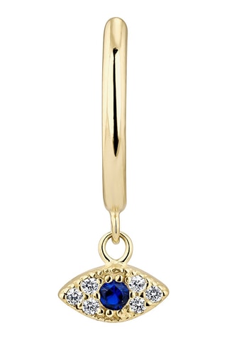 Brincos Supreme Eye Prata banhada a ouro amarelo