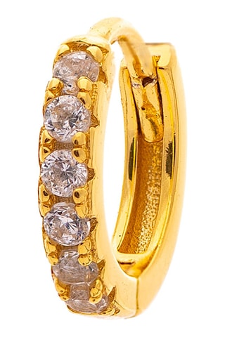 Argola Prata banhada a ouro amarelo - 0,57 cm