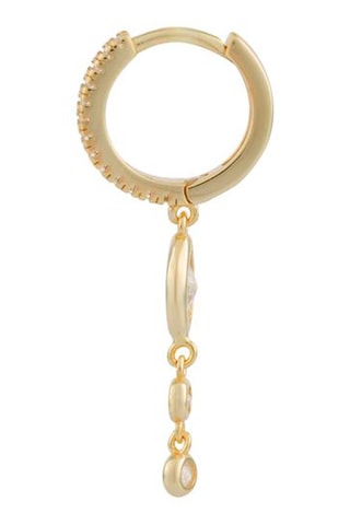 Argola Prata folheada a ouro amarelo