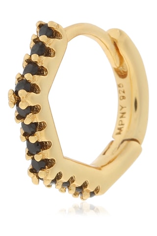 Argola - Prata banhada a ouro amarelo e espinelas