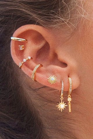 Argola Prata banhada a ouro amarelo