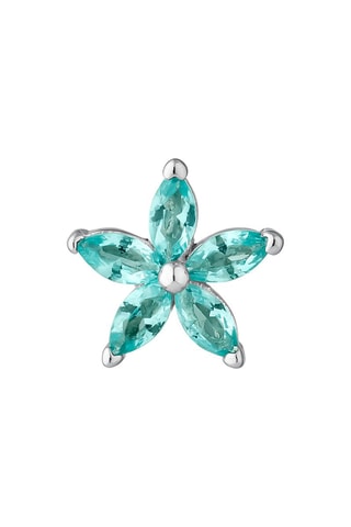 Brinco Calendula Prata e nano paraiba