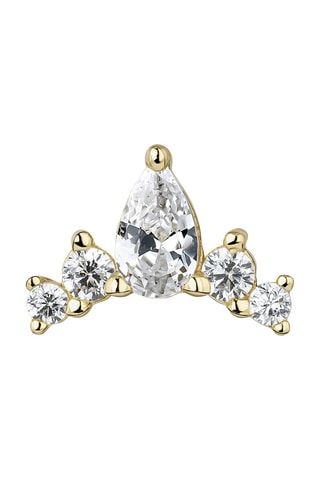 Boucle d'oreille - Argent plaqué or jaune