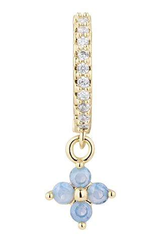 Brincos Celeste Prata banhada a ouro amarelo