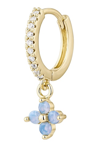 Brincos Celeste Prata banhada a ouro amarelo