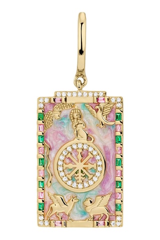 Piercing La Carta del Tarot - Prata e banhado a ouro amarelo