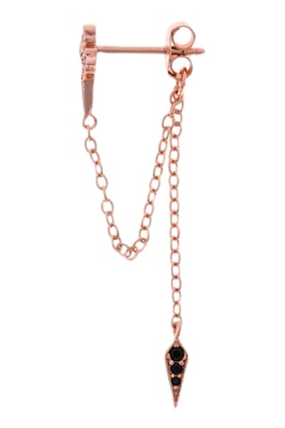 Brinco Prata banhada a ouro rosa