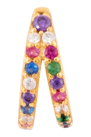 Argola Prata folheada a ouro amarelo