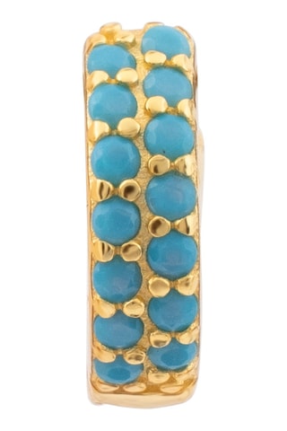 Argola Prata folheada a ouro amarelo