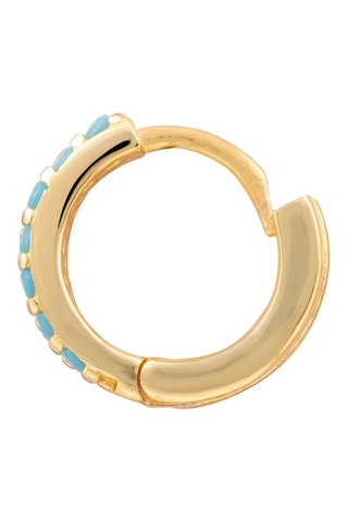 Argola Prata folheada a ouro amarelo