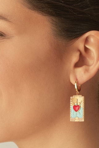 Piercing Tres de Espadas - Prata banhada a ouro amarelo