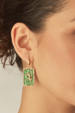 Piercing Tarot La Templanza - Prata banhada a ouro amarelo