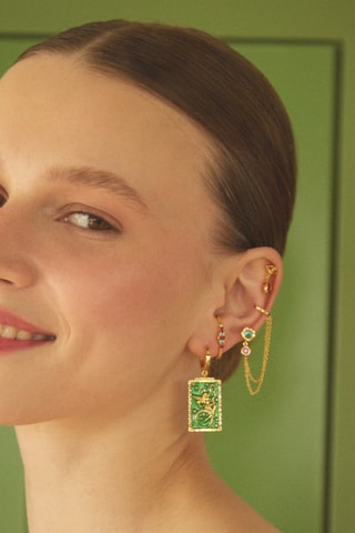 Piercing Tarot La Templanza - Prata banhada a ouro amarelo