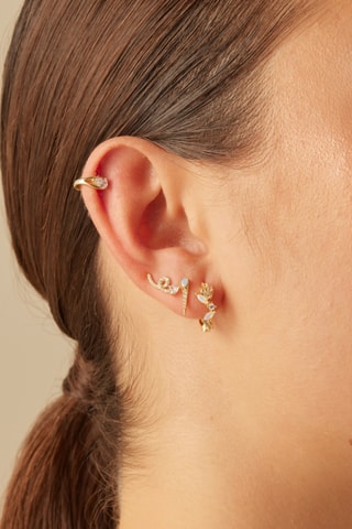 Piercing Eshe - Prata banhada a ouro amarelo