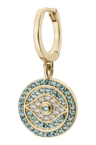 Piercing Aro Azure Guardian - Prata banhada a ouro amarelo