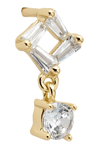 Piercing Shilka - Prata banhada a ouro amarelo