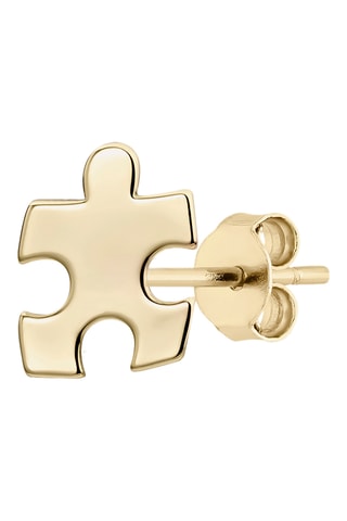 Piercing Soul Puzzle “The Fashionist” - Prata banhada a ouro amarelo