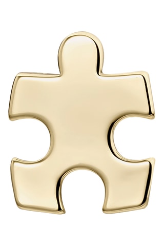 Piercing Soul Puzzle “The Fashionist” - Prata banhada a ouro amarelo
