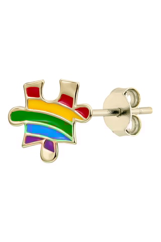 Piercing Soul Puzzle “The Creative Free Soul” - Prata banhada a ouro amarelo