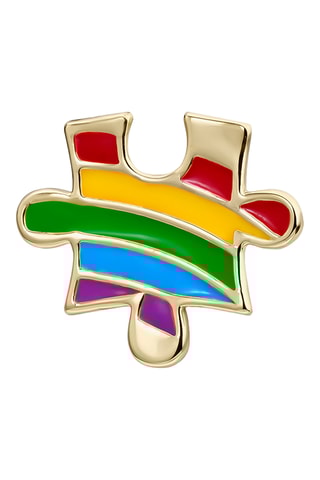 Piercing Soul Puzzle “The Creative Free Soul” - Prata banhada a ouro amarelo