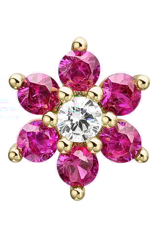 Piercing Gold Maysoon - Prata banhada a ouro amarelo e corindos