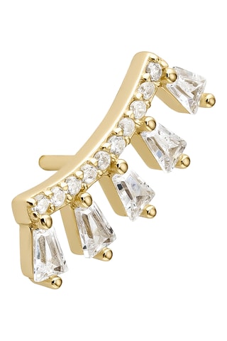 Brinco Noue - Prata banhada a ouro amarelo