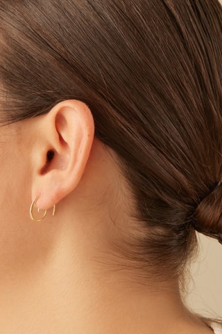 Brinco Ngozi - Prata banhada a ouro amarelo