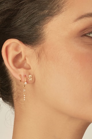 Piercing Trevi - Prata banhada a ouro amarelo