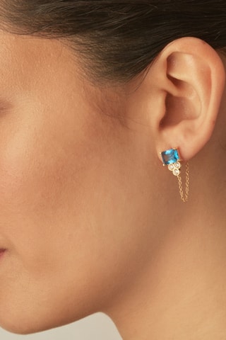 Piercing Trevi Color - Prata banhada a ouro amarelo