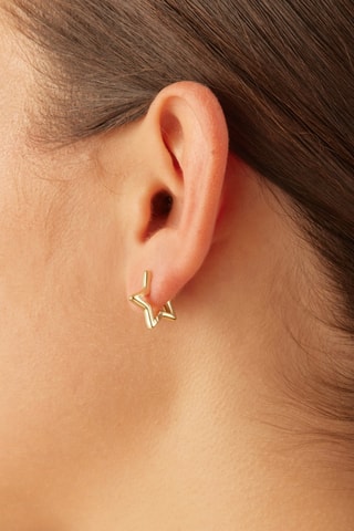 Piercing Isar - Prata banhada a ouro amarelo