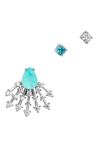 Brinco e 2 brincos Tugba - Prata