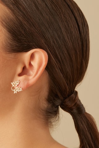 Brinco Isfahan - Prata banhada a ouro amarelo