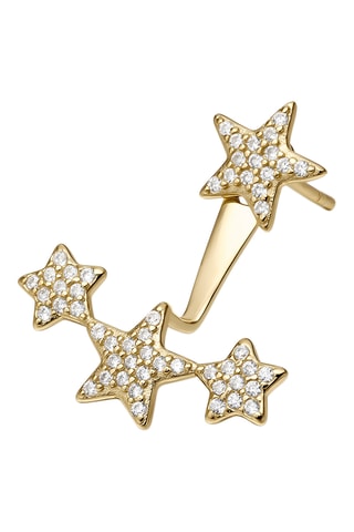 Brinco Ayla Ear - Prata banhada a ouro amarelo