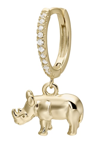 Piercing Rhino - Prata banhada a ouro amarelo