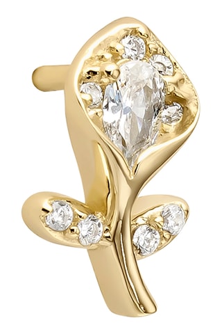 Piercing Rosetta - Prata banhada a ouro amarelo 