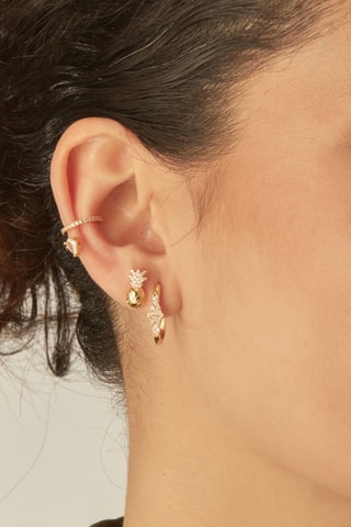 Piercing Virence - Prata banhada a ouro amarelo 