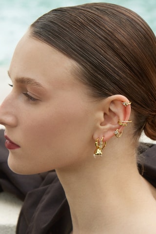 Piercing Virence - Prata banhada a ouro amarelo 