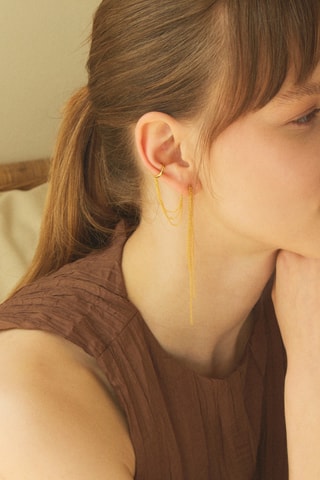 Piercing Tana - Prata banhada a ouro amarelo 