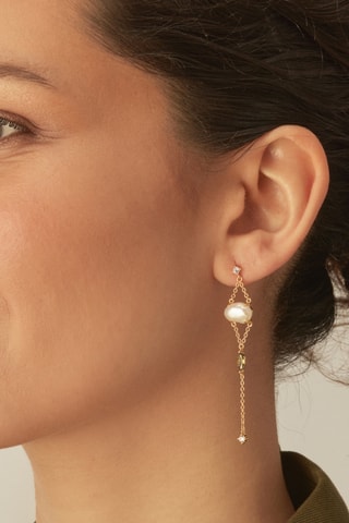 Piercing Shinju - Prata banhada a ouro amarelo 