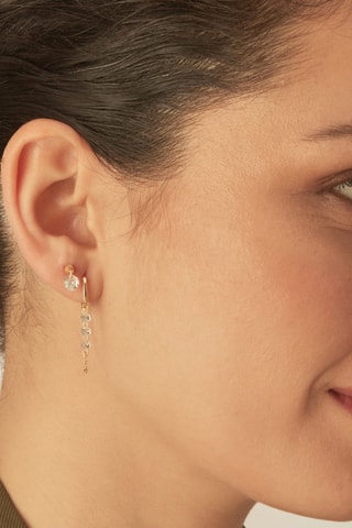 Piercing Mari - Prata banhada a ouro amarelo