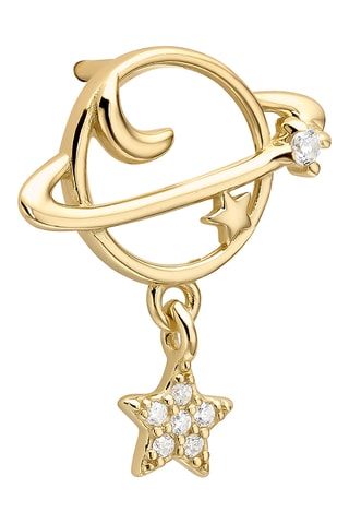 Piercing Mygalaxy - Prata banhada a ouro amarelo e madrepérola