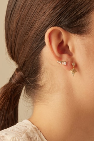 Piercing Tandi - Prata banhada a ouro amarelo