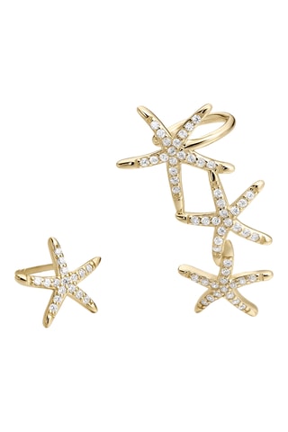 Brincos Marine - Prata banhada a ouro amarelo