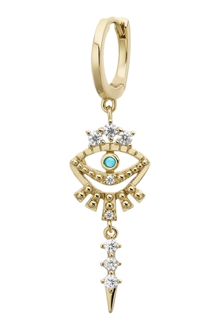 Piercing Œil De Lumière - Prata banhada a ouro amarelo