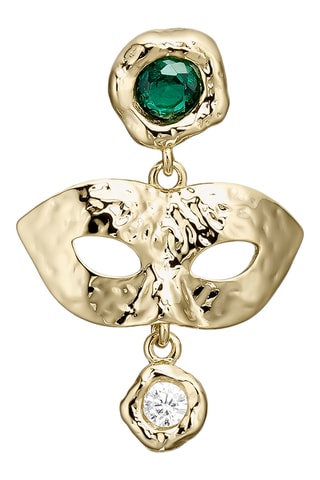 Piercing Gold Mascara - Prata banhada a ouro amarelo e espinela