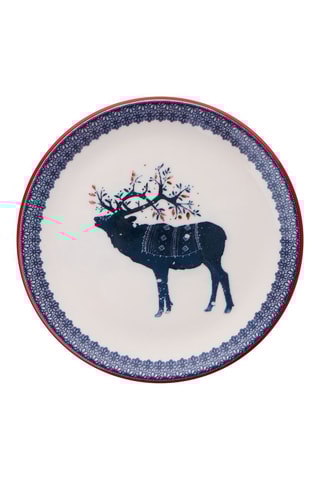 6 assiettes à dessert en porcelaine - 19,3 cm